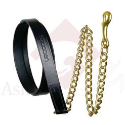 STUBBEN بند دستگردان چرمی زنجیردار